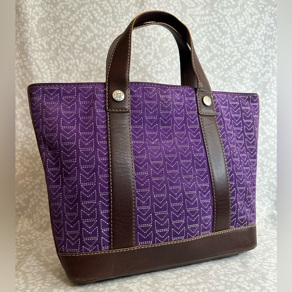 Michael Kors Overnight Purple and Brown Women's Tote Bag
